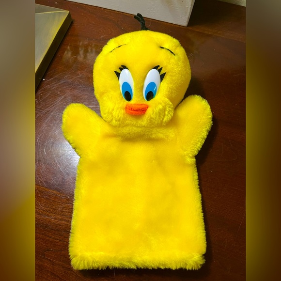 Vtg Warner Bros Tweety Bird Looney Tunes Plush Hand Puppet Mighty Star 1989 - Picture 1 of 7